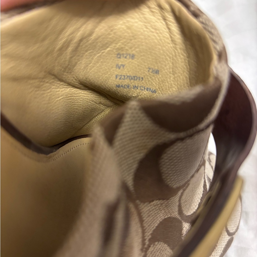 Coach Women's 7.5 Signature Heeled Mules - Picture 4 of 6